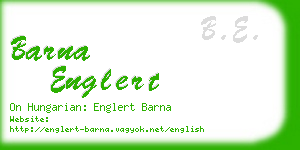 barna englert business card